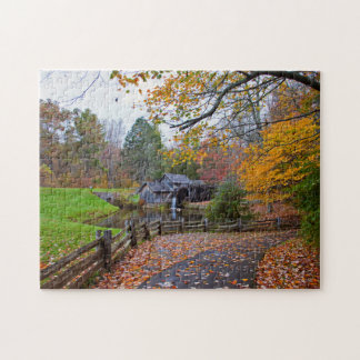 Mabry Mill in het najaar Legpuzzel