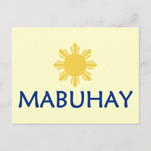 Mabuhay Briefkaart (Voorkant)