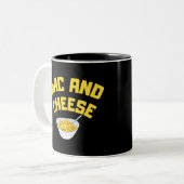 Mac And Cheese, Macaroni And Cheese Tweekleurige Koffiemok (Voorkant links)