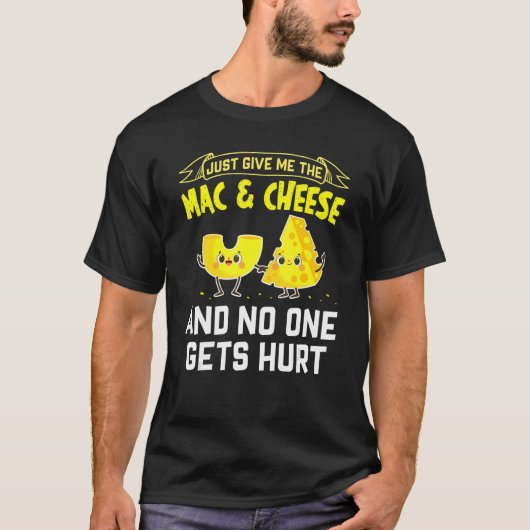 Mac And Cheese Macaroni Cheesy Noodle T-shirt (Voorkant)