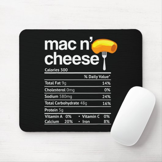 Mac And Cheese Nutrition Funny Thanksgiving Mac N' Muismat (Met muis)