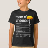 Mac And Cheese Nutrition Funny Thanksgiving Mac N' T-shirt (Voorkant)
