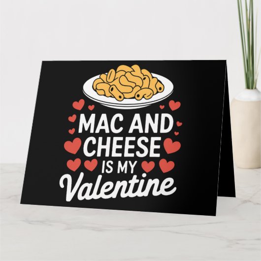 Mac And Cheese Valentijn Mac en Cheese Liefhebber Kaart (Voorkant)