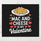 Mac and Cheese Valentijn Mac n Cheese Lover Gift Bier Etiket (Enkel label)