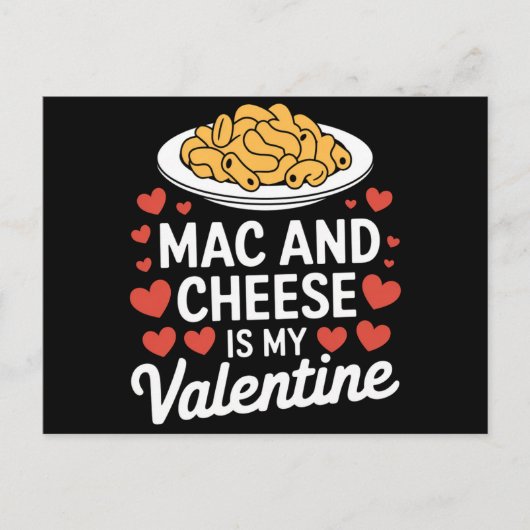 Mac and Cheese Valentijn Mac n Cheese Lover Gift Briefkaart (Voorkant)