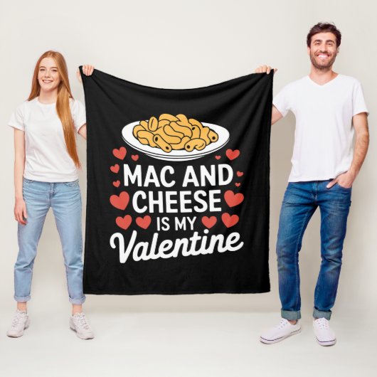 Mac and Cheese Valentijn Mac n Cheese Lover Gift Fleece Deken (In situ)