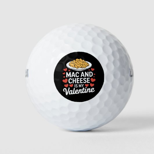 Mac and Cheese Valentijn Mac n Cheese Lover Gift Golfballen (Voorkant)