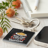 Mac and Cheese Valentijn Mac n Cheese Lover Gift Sleutelhanger (Voorkant Rechts)