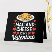 Mac And Cheese Valentijnsgeschenk voor Mac n Chees Kaart (Gele Bloem)