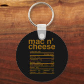 Mac And Cheese Voedingswaarde Feiten Grappige Dank Sleutelhanger (Voorkant)
