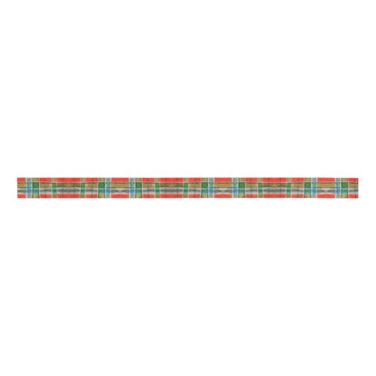 MAC BAIN TARTAN 1,5" Breed Grosgrain lint (Voorkant)