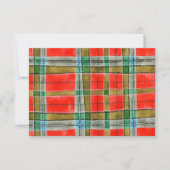 MAC BAIN TARTAN 3,5x5 Carte Plate / Horizontal (Devant)