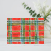 MAC BAIN TARTAN 3,5x5 Carte Plate / Horizontal (Debout devant)