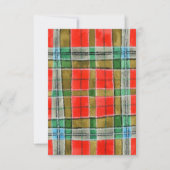 MAC BAIN TARTAN 3.5x5 Carte plate / Verticale (Devant)