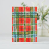 MAC BAIN TARTAN 3.5x5 Carte plate / Verticale (Debout devant)