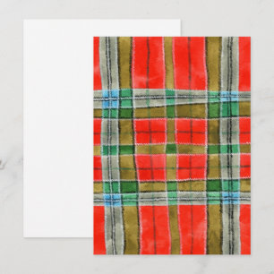 MAC BAIN TARTAN 4,5x6,25 Carte plate / Verticale