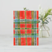 MAC BAIN TARTAN 4,5x6,25 Carte plate / Verticale (Debout devant)
