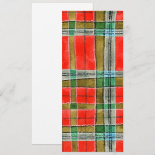 MAC BAIN TARTAN 4x9,25 Carte plate / Verticale