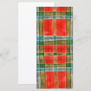 MAC BAIN TARTAN 4x9 Carte plate / Verticale