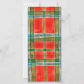 MAC BAIN TARTAN 4x9 Carte plate / Verticale (Devant)