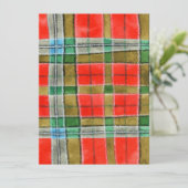 MAC BAIN TARTAN 5.5x7.5 Carte plate / Verticale (Debout devant)