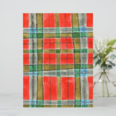 MAC BAIN TARTAN 6.5x8.75 Carte plate / Verticale (Debout devant)