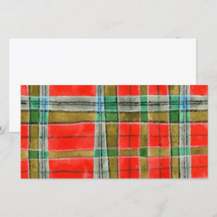 MAC BAIN TARTAN 8x4 Carte Plate / Horizontale
