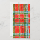 MAC BAIN TARTAN 8x4 Carte Plate / Verticale (Devant)
