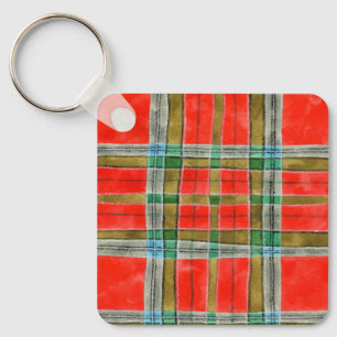 MAC BAIN TARTAN Aluminium Sleutelhanger