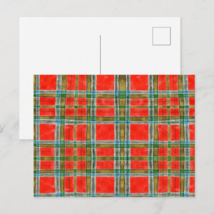 MAC BAIN TARTAN Ansichtkaart Briefkaart