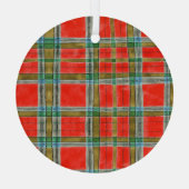 MAC BAIN TARTAN Cercle de verre ornement (Verso)