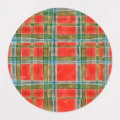 MAC BAIN TARTAN Étiquettes imperméables (Design 1)