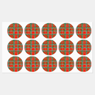 MAC BAIN TARTAN Étiquettes imperméables