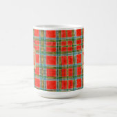 MAC BAIN TARTAN Grand Mug Blanc + Initiale (Centre)