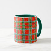 MAC BAIN TARTAN Hunter Green Combo Mug (Devant droit)