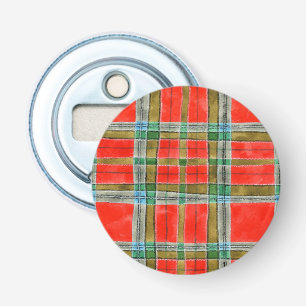 MAC BAIN TARTAN-knop Flesopener Button Flesopener