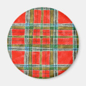 MAC BAIN TARTAN Magnet rond (Devant)