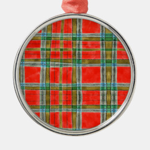 MAC BAIN TARTAN Premium Ronde Kerstbal Metalen Ornament