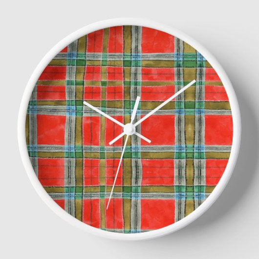 MAC BAIN TARTAN-ronde wandklok (Voorkant)
