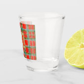MAC BAIN TARTAN Shot Glass + Tekst Glas (Rechts)