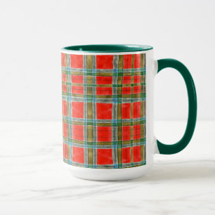 MAC BAIN TARTAN Tall Hunter Green Combo Mug