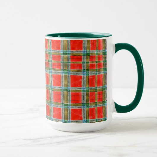 MAC BAIN TARTAN Tall Hunter Green Combo Mug (Droite)
