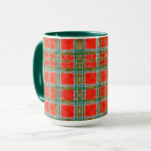 MAC BAIN TARTAN Tall Hunter Green Combo Mug (Devant gauche)