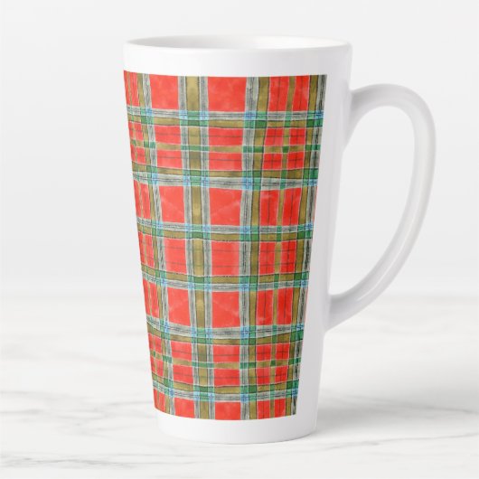 MAC BAIN TARTAN Tall Latte Mug (Droite)