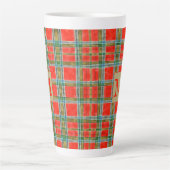 MAC BAIN TARTAN Tall Latte Mug + Initial (Devant)