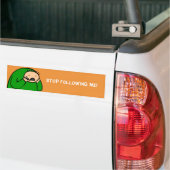 Mac Bumper - Stop na mij (Oranje) Bumpersticker (Op Truck)