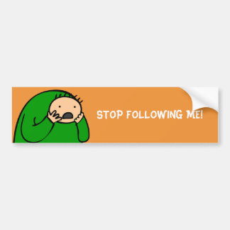 Mac Bumper - Stop na mij (Oranje) Bumpersticker