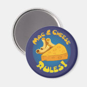 Mac & Cheese Rules Magnet Magneet (Voorkant / Achterkant)