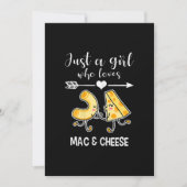 Mac & Cheese T-shirt Grappig Mac en Cheese Liefheb Feestdagenkaart (Voorkant)
