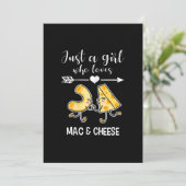 Mac & Cheese T-shirt Grappig Mac en Cheese Liefheb Feestdagenkaart (Staand voorkant)
